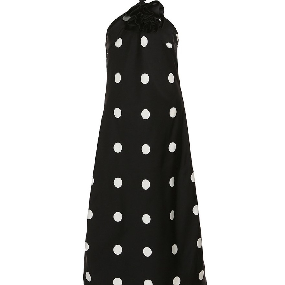 Gianni Bini Big Kids Formal Dress in Black with White Dots